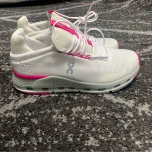 On Cloud Cloudnova "Barbie" Women Pink Shoes White